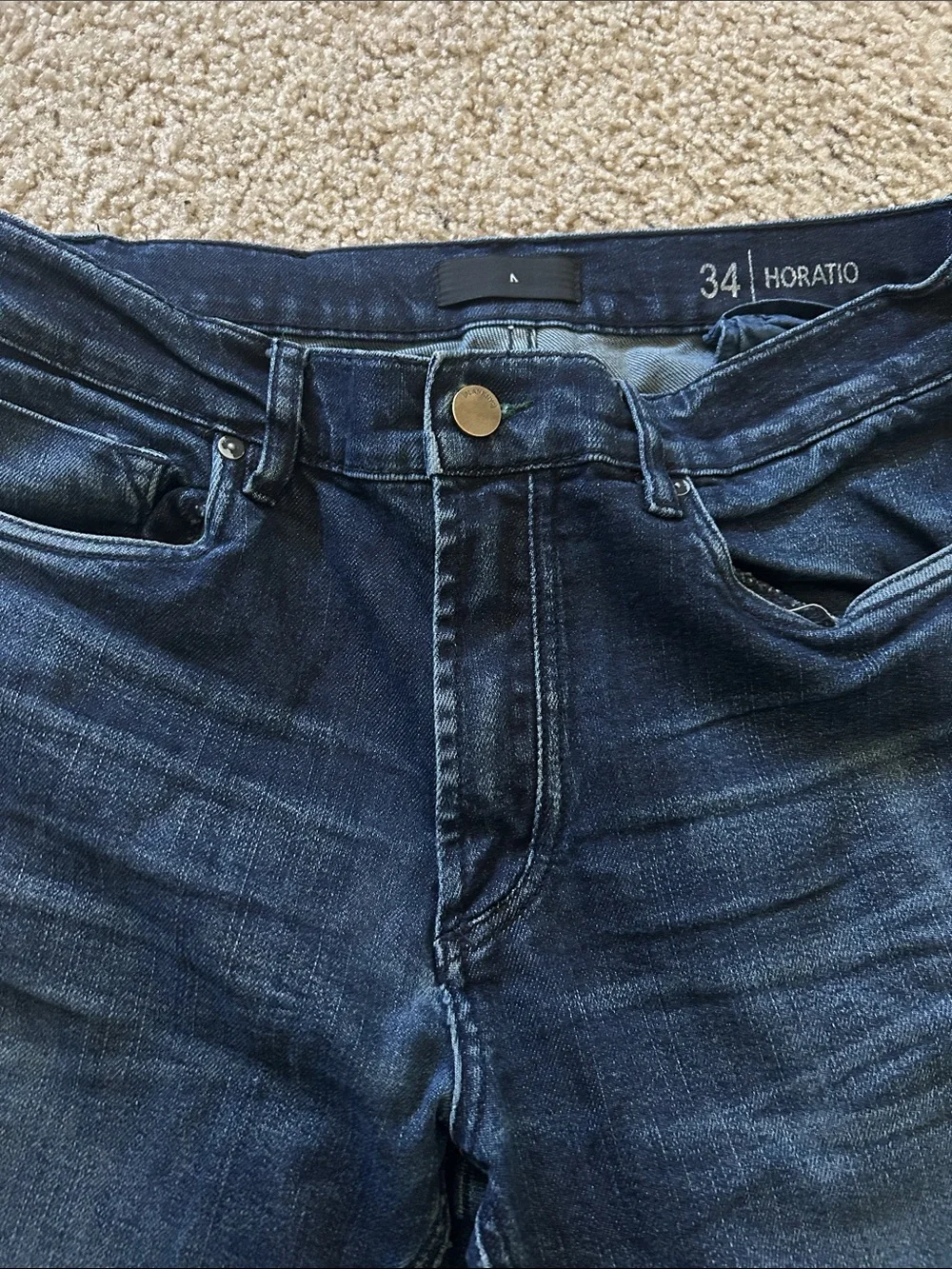 Blank NYC Men's Dark Blue Jeans 34 x 34